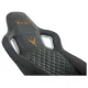 Кресло игровое Knight TITAN черный ромбик эко.кожа с подголов. крестов. металл. Фото товара с разных ракурсов.