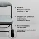 Стул складной для дома и офиса РС04К комфорт, черный каркас, рогожка светло-серая. Фото товара с разных ракурсов.