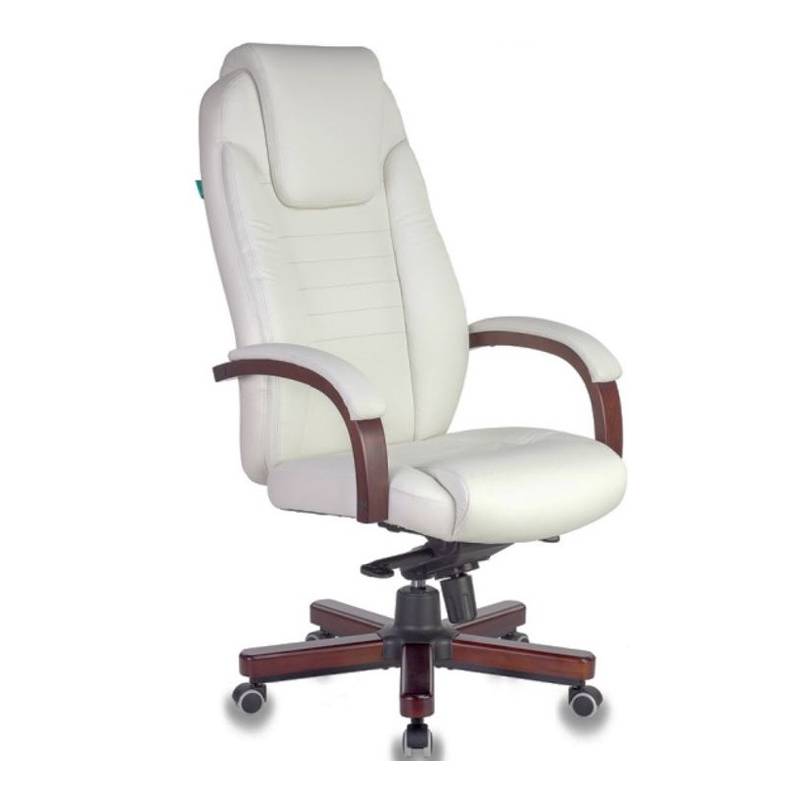 Кресло бюрократ T-9923 WALNUT_Ivory   (Натуральная кожа) главное фото
